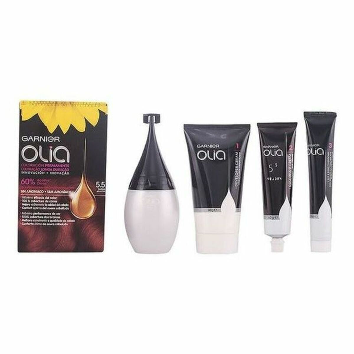 Dye No Ammonia Garnier Olia Nº 5,5 Caoba Lote Nº 5.5-Caoba (1 Unit)-2