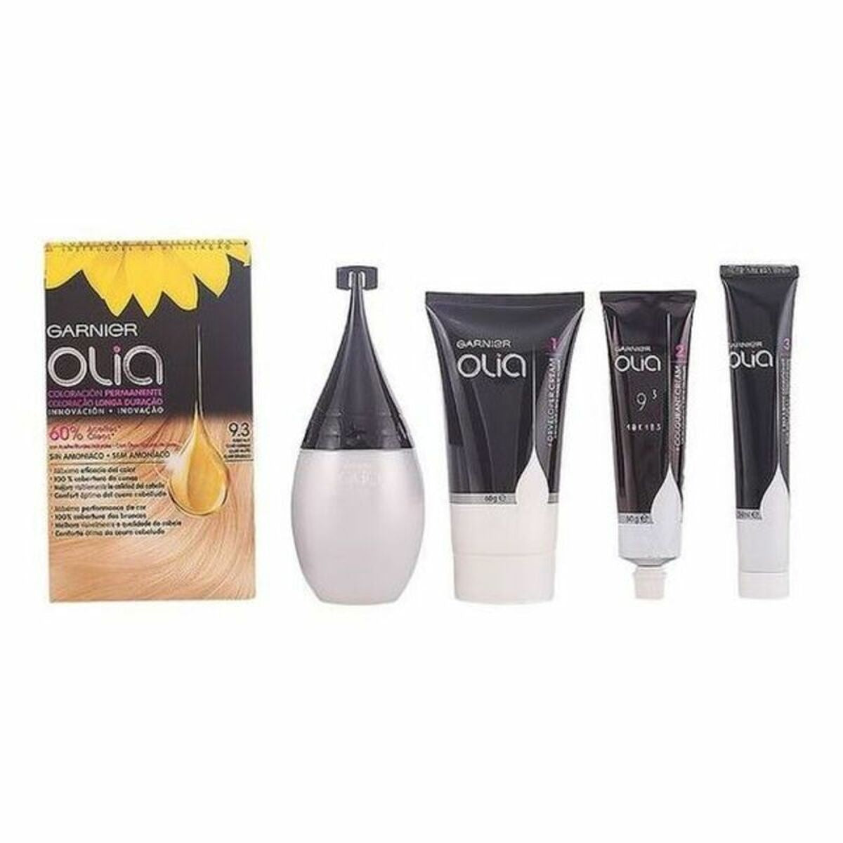 Dye No Ammonia Garnier Olia Very Light Golden Blonde Nº 9,3 Rubio Muy Claro Dorado Lote (1 Unit)-0