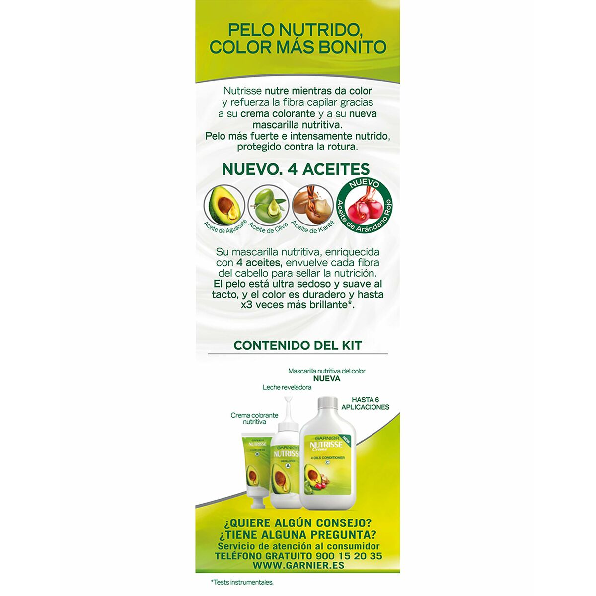 Permanent Colour Creme Garnier Nutrisse Nº 6,41-Sweet Amber (3 Units)-5