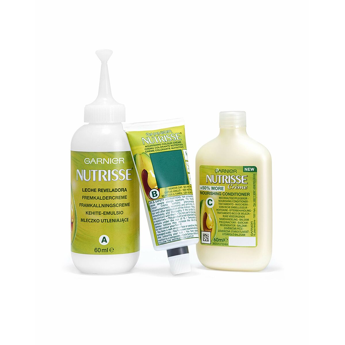 Permanent Colour Creme Garnier Nutrisse Nº 6,41-Sweet Amber (3 Units)-1