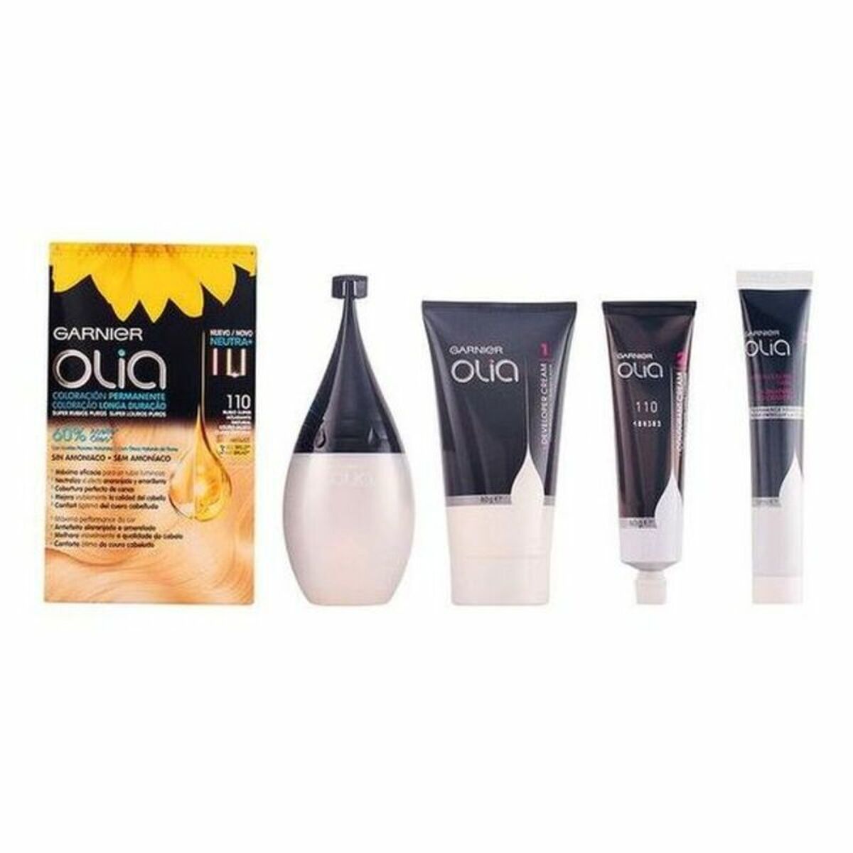 Dye No Ammonia Garnier Olia Super Light Blonde Nº 110 Rubio Super Aclarante Lote (1 Unit)-0