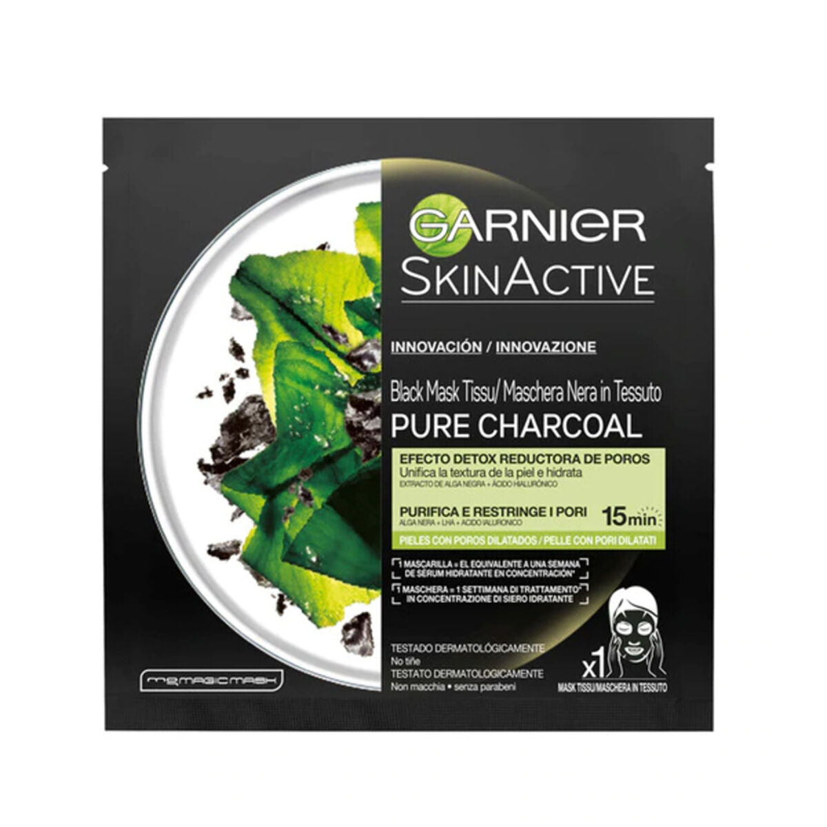 Facial Mask Garnier Pure Charcoal 28 g-0