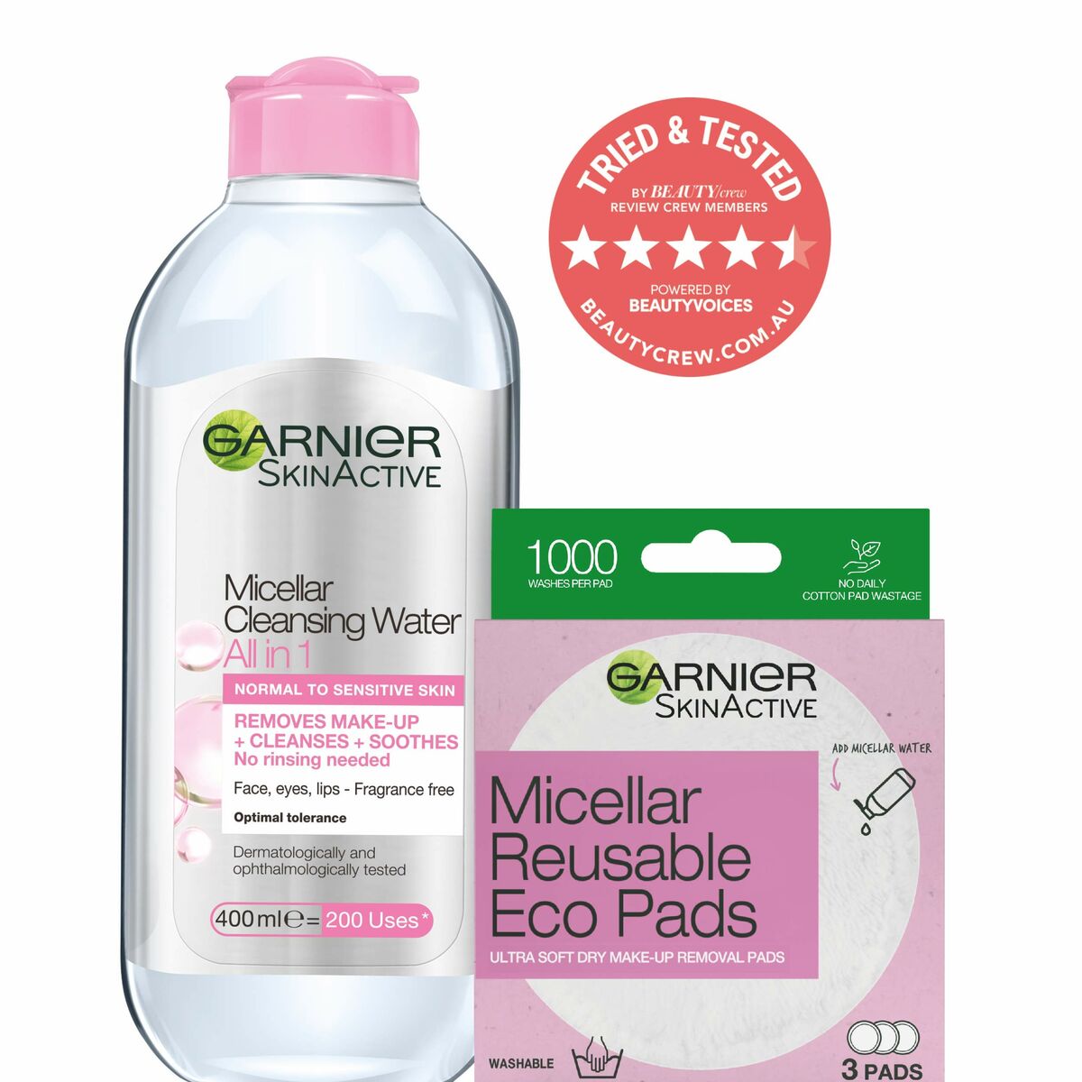 Make-up Remover Pads Garnier Skinactive Washable-1