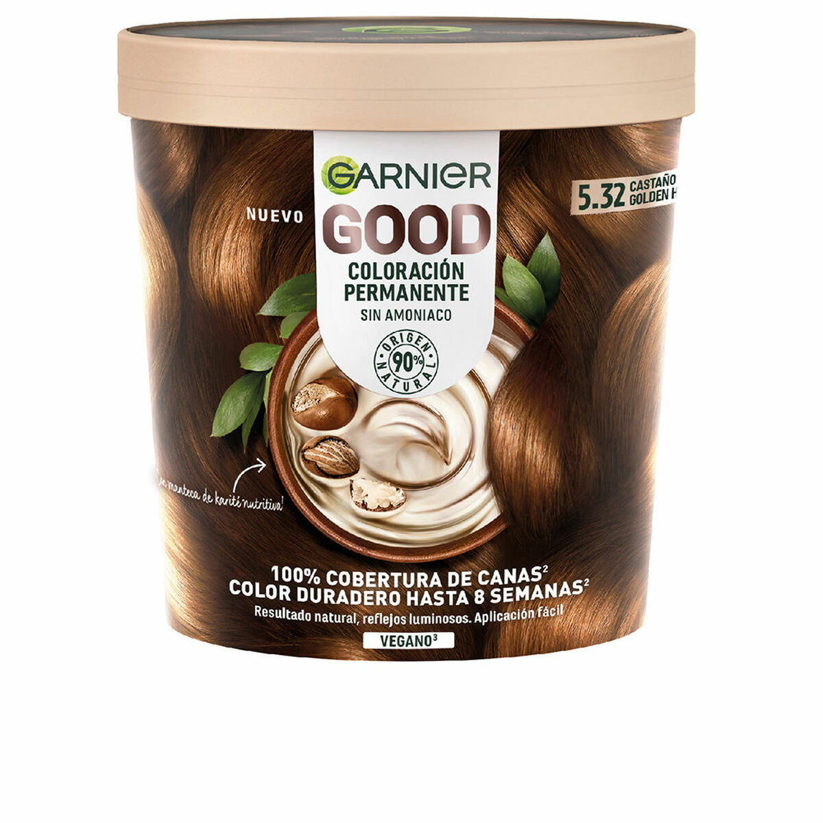 Permanent Colour Garnier GOOD 217 ml Brown Nº 5.32-0