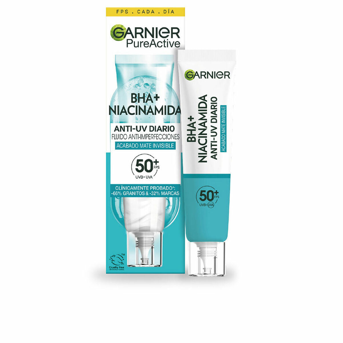 Day Cream Garnier PURE ACTIVE Spf 50+ 40 ml-0