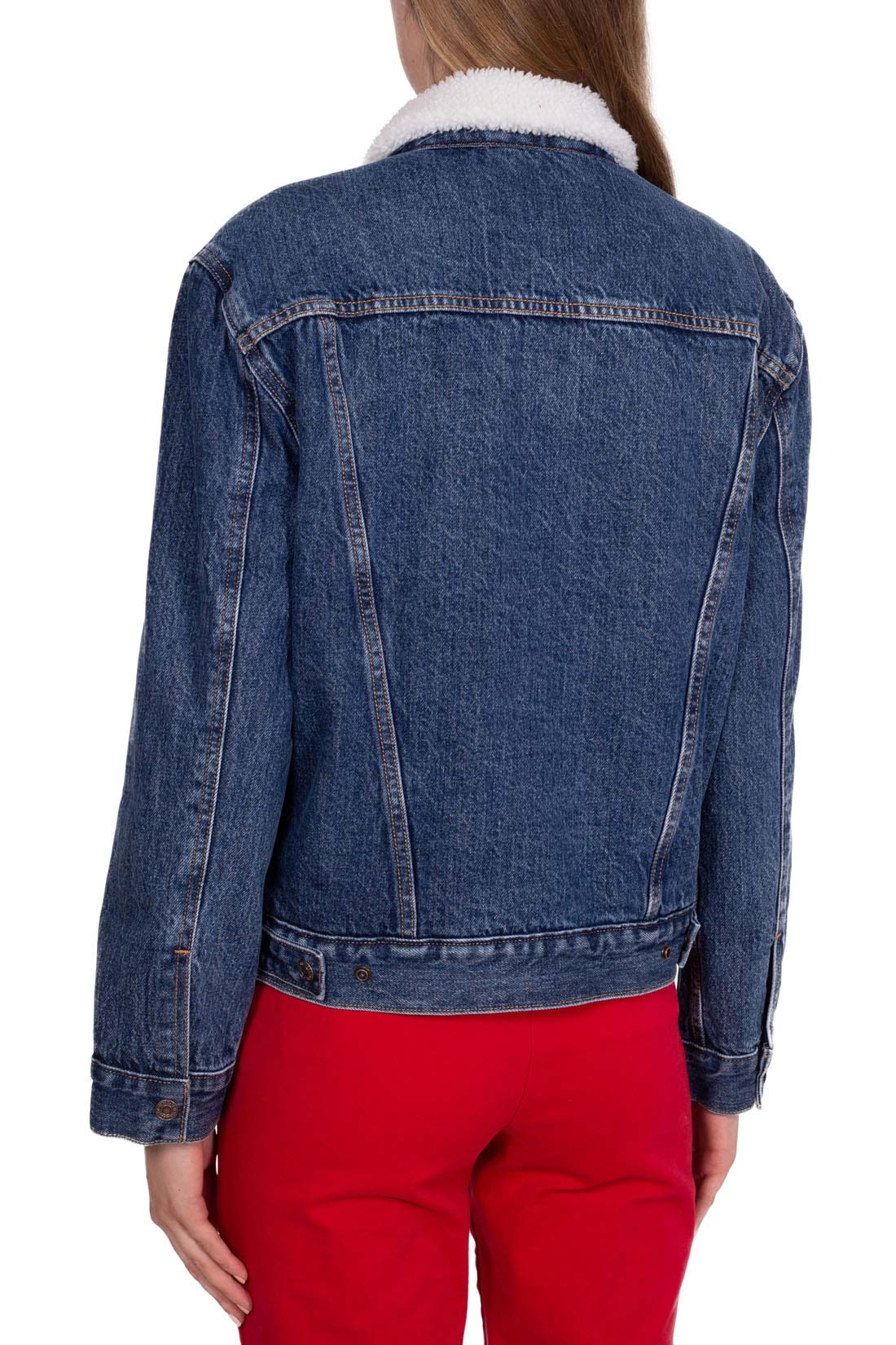 LEVI'S - Giubbotto donna sherpa in jeans - Taglia XXS-2