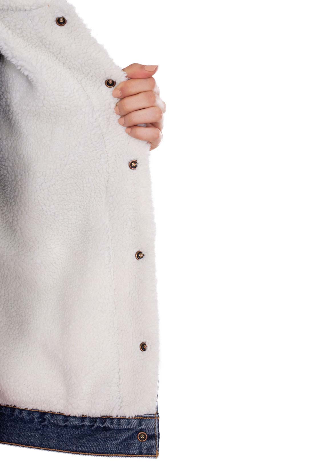 LEVI'S - Giubbotto donna sherpa in jeans - Taglia XXS-0