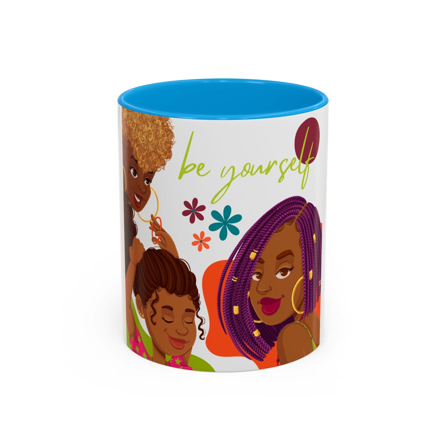 Colorful Be Yourself Mug, Inspirational Coffee Cup, Gift for Friends, Empowerment Mug, Unique Art Mug, Perfect for Birthdays