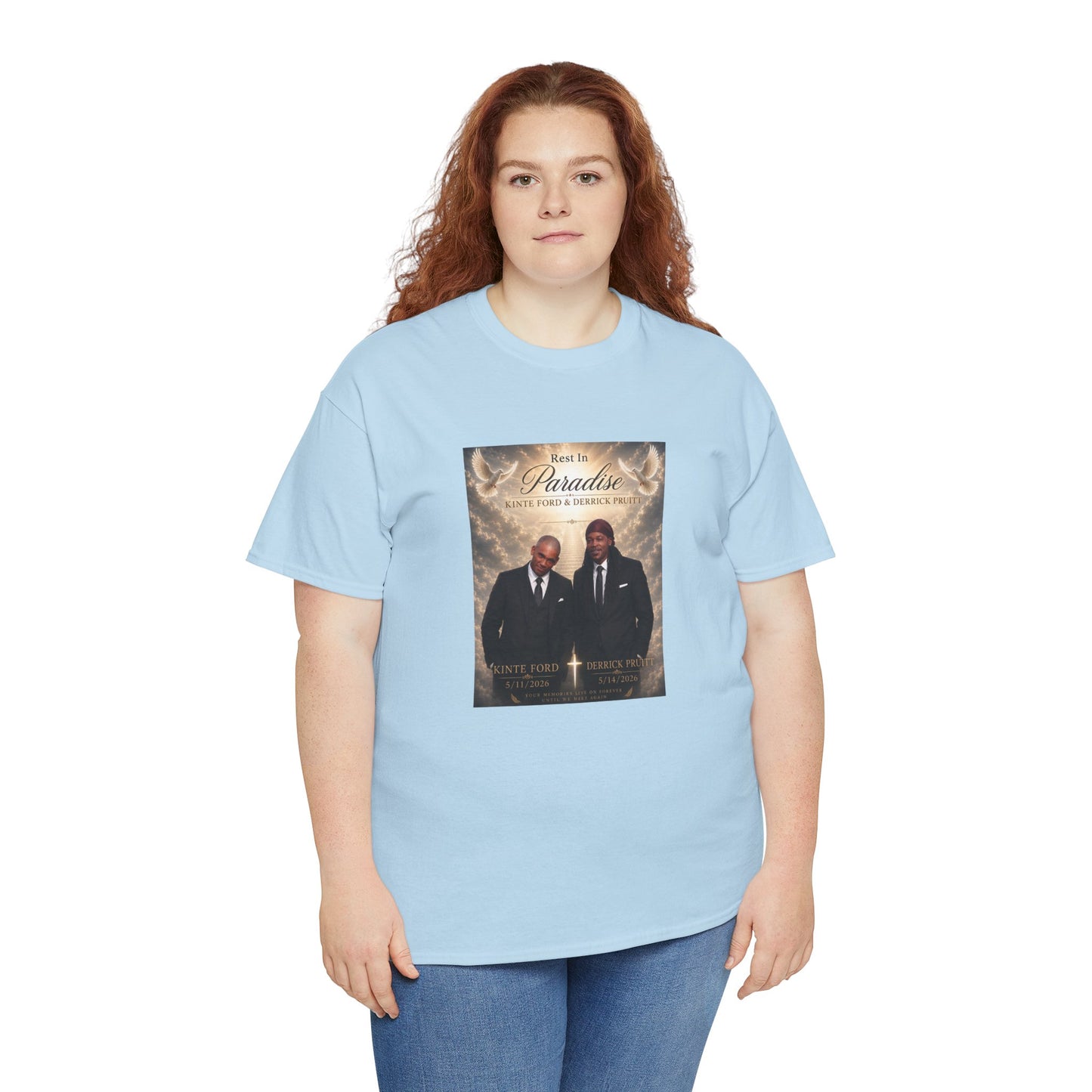 Memorial Tribute Tee — "Rest in Paradise" Funeral Remembrance Shirt