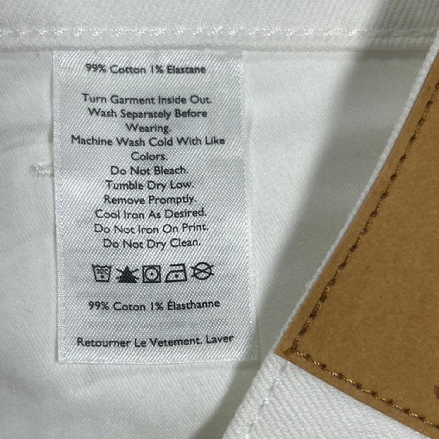 New Eddie Bauer Womens Size 2 White Stretch Cotton High Rise Cutoff Denim Shorts