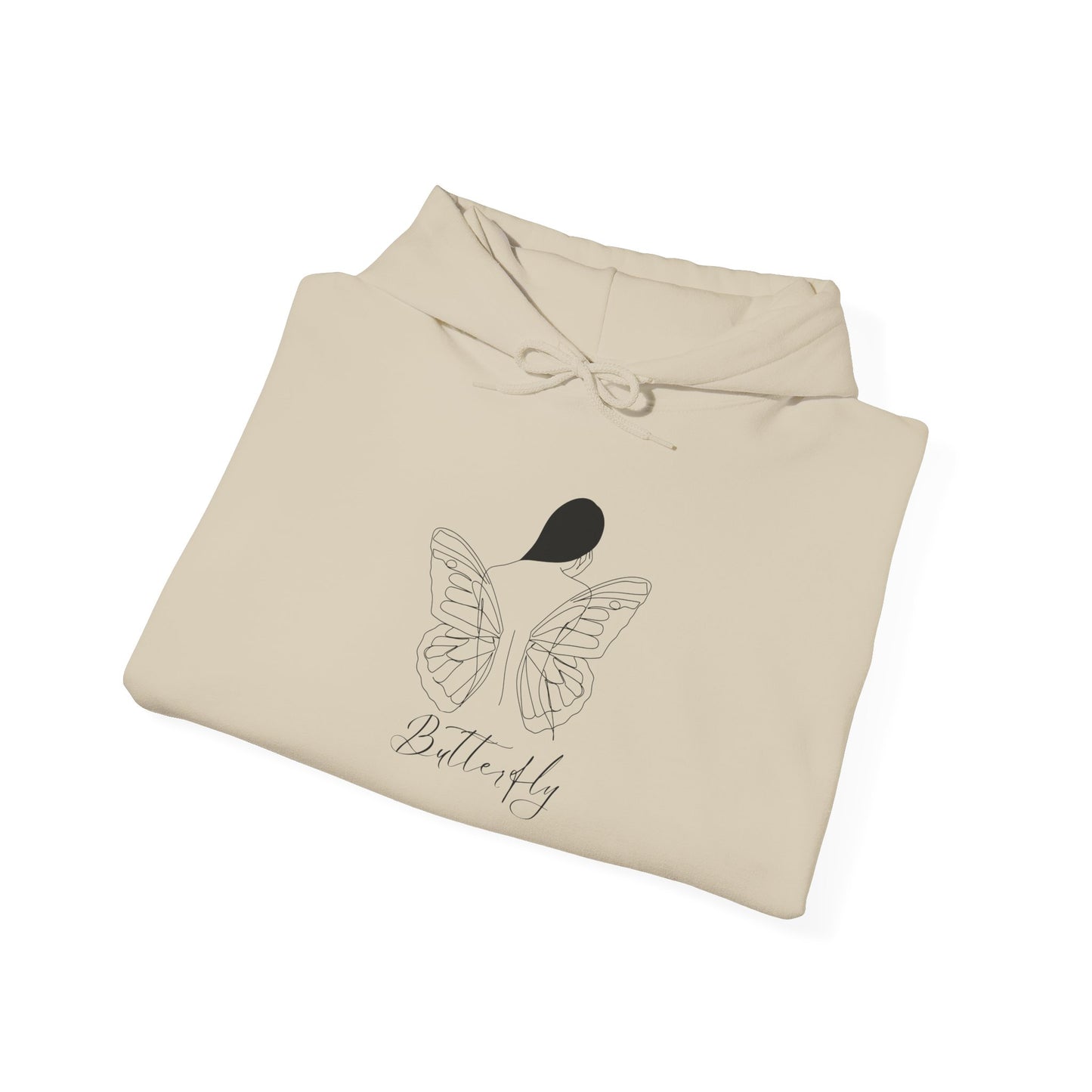 Butterfly Love Unisex Hoodie, Cozy Sweatshirt for Everyday Comfort, Gift for Nature Lovers, Butterfly Apparel for Spring