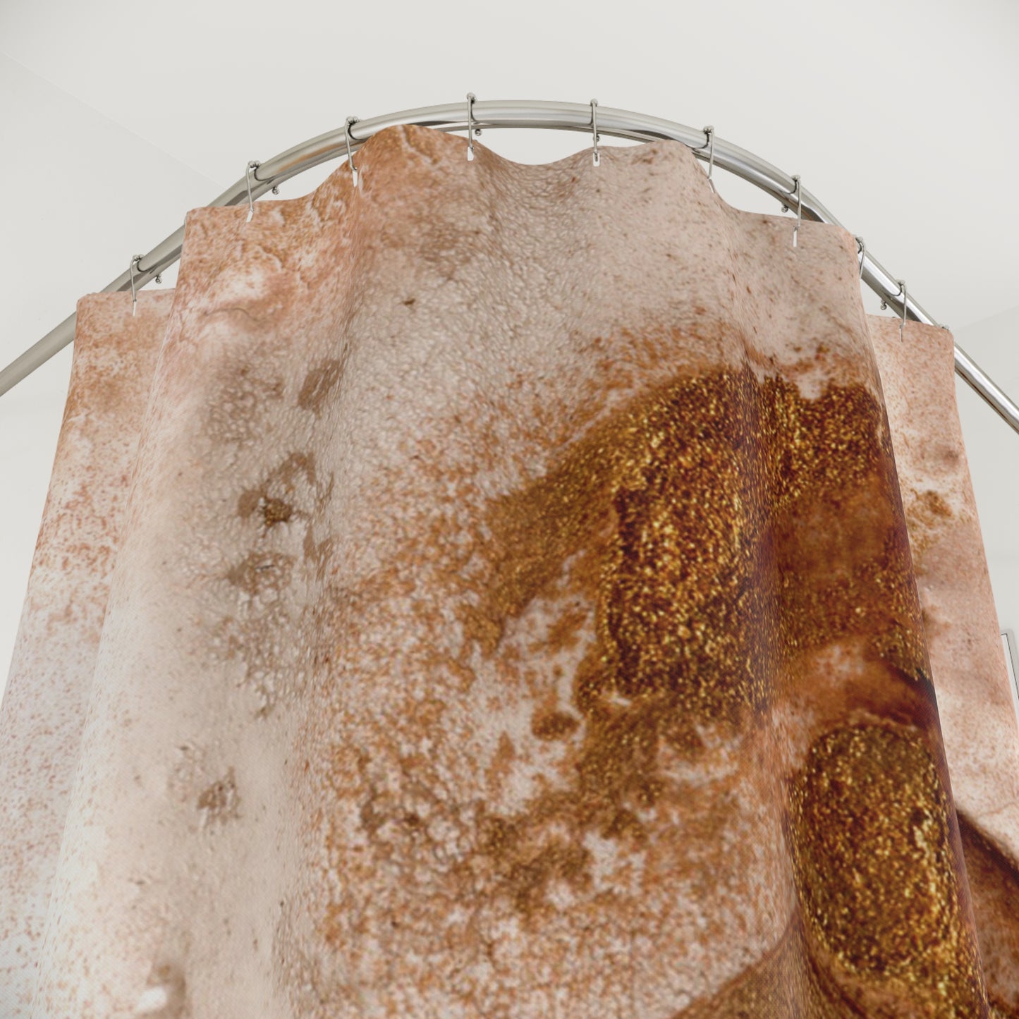 Artistic Shower Curtain, Minimalist Bathroom Decor, Abstract Design, Modern Home Accessories, Unique Bathroom Gift, Earthy Tones