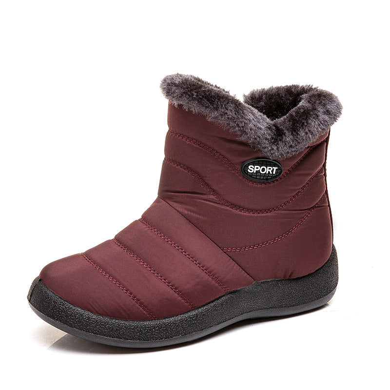 Winter Fashion Plus Size Women Plus Velvet Long Snow Boots