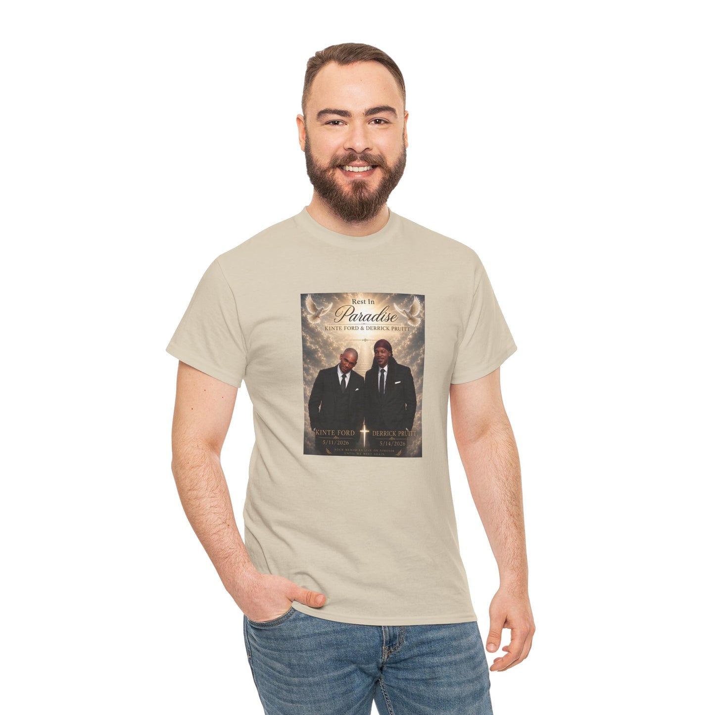 Memorial Tribute Tee — "Rest in Paradise" Funeral Remembrance Shirt