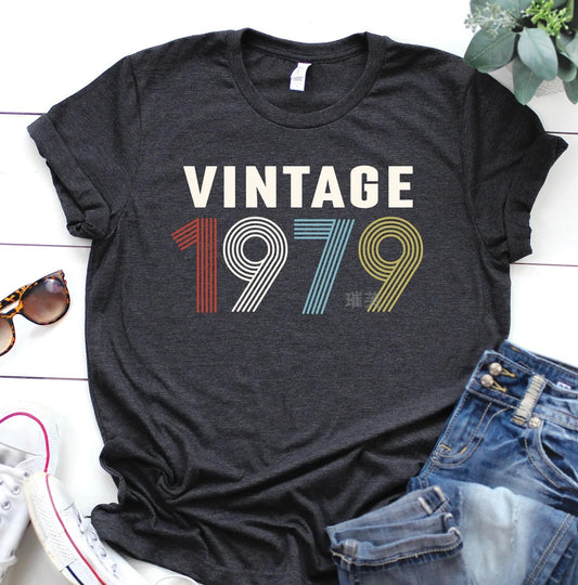 Short sleeved T-shirt with digital print pattern, birthday gift, congratulations letter