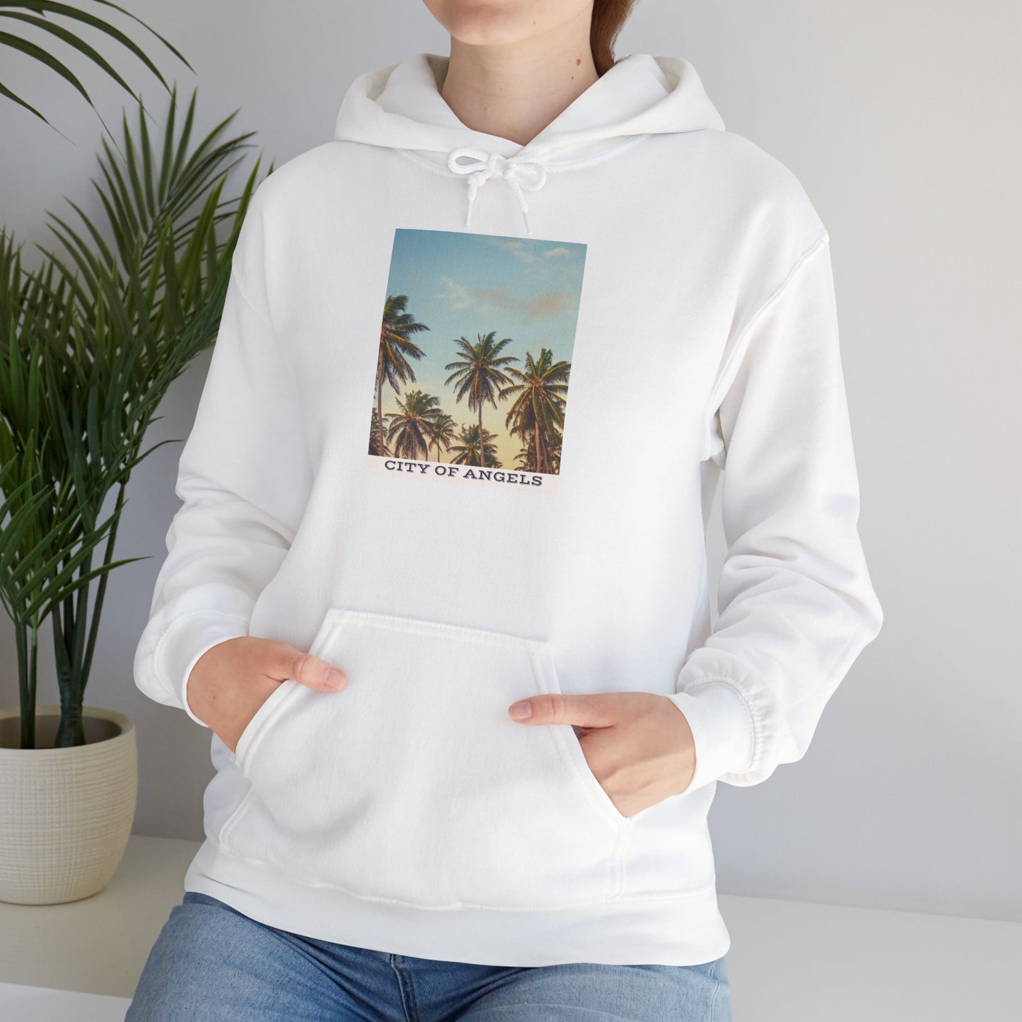 California Palm Trees Hoodie, Unisex Sweatshirt, Coastal Style Apparel, Summer Vibes Gift, Vacation Wardrobe Essential