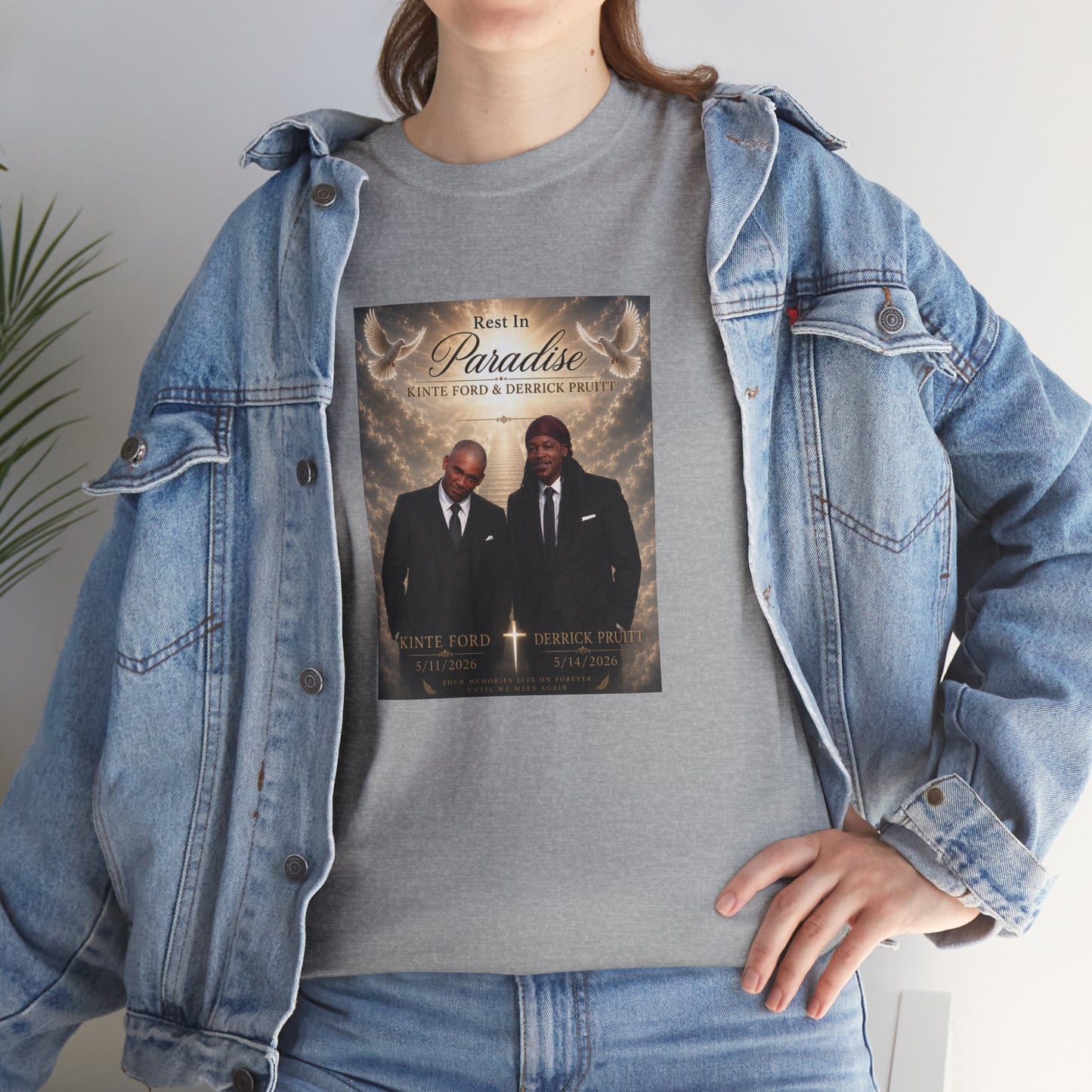 Memorial Tribute Tee — "Rest in Paradise" Funeral Remembrance Shirt
