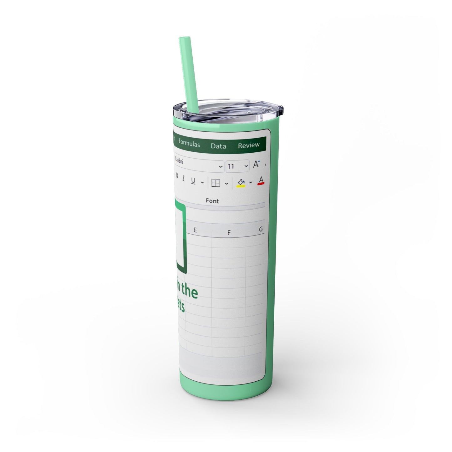 Freak in the Sheets Spreadsheet Themed Tumbler, 20oz Gift for Students, Accountants, Office Humor, Funny Drinkware