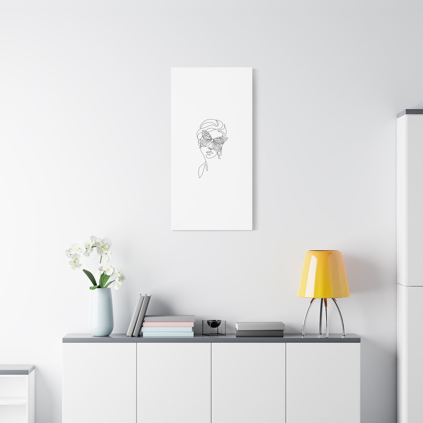 Minimalist Butterfly Canvas Art, Modern Home Decor, Gift for Nature Lovers, Wall Art for Women, Inspirational Wall Art