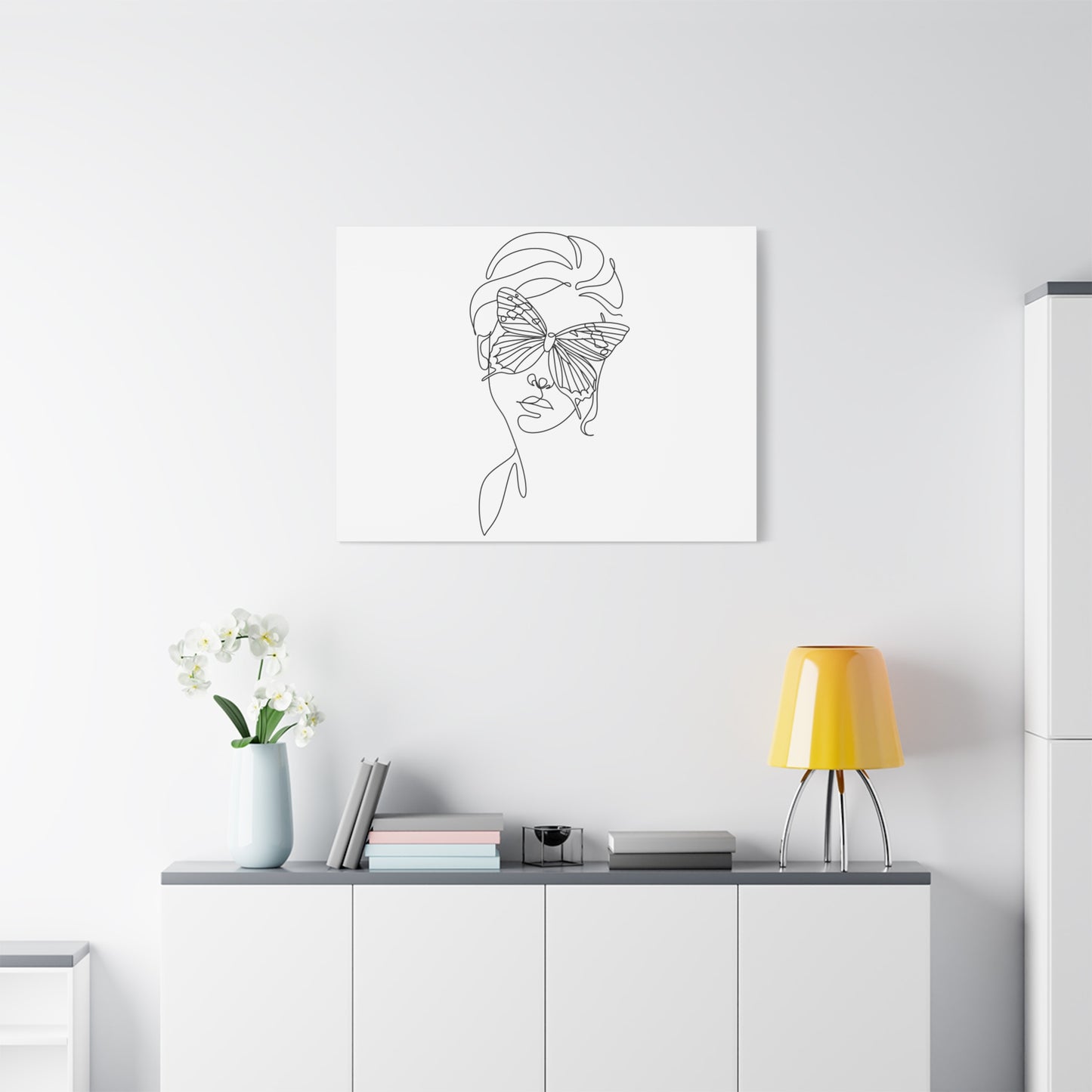 Minimalist Butterfly Canvas Art, Modern Home Decor, Gift for Nature Lovers, Wall Art for Women, Inspirational Wall Art