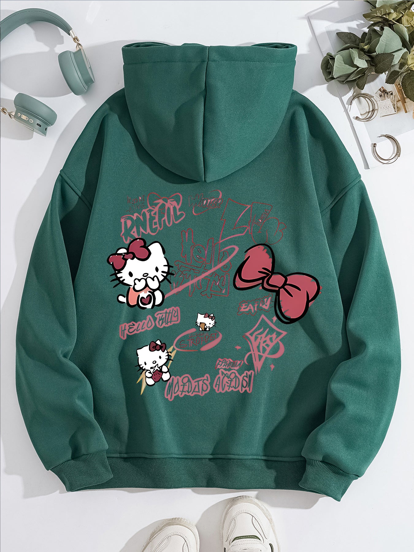 Hello Kitty printed loose sweatshirt