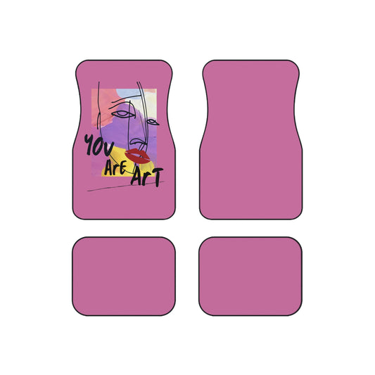 Artistic Car Mats - Set of 4 | Unique Decor, Home Accessories, Gift for Art Lovers, Vehicle Upgrade, Colorful Floor Mats