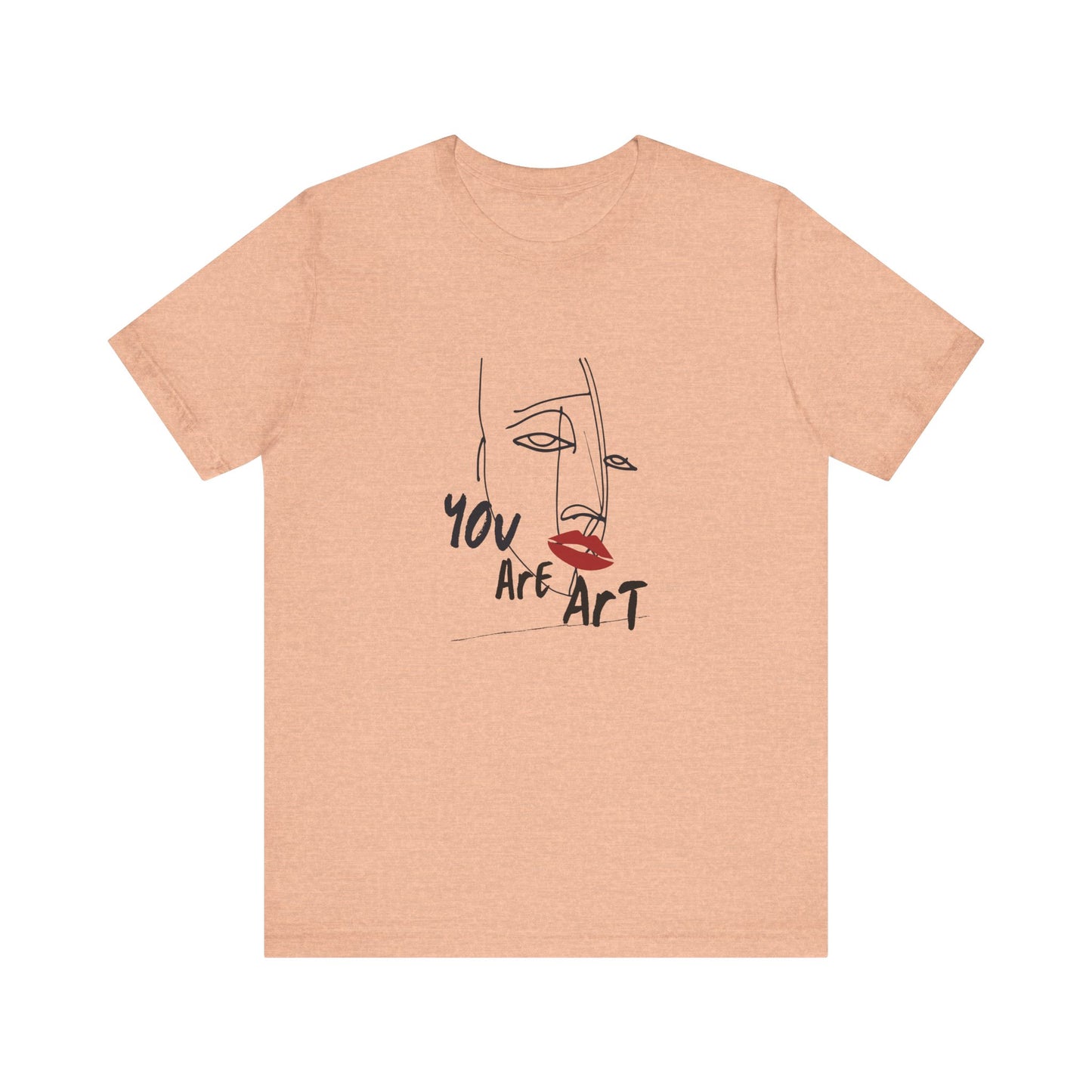 Artistic Expression Unisex Tee - You Are Art, Creative Gift, Casual Wear, Modern Design, Art Lover's Shirt