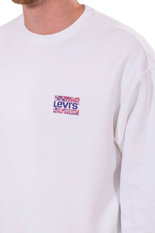 LEVI'S - Men's relaxed crewneck sweatshirt with logo  - Size-0