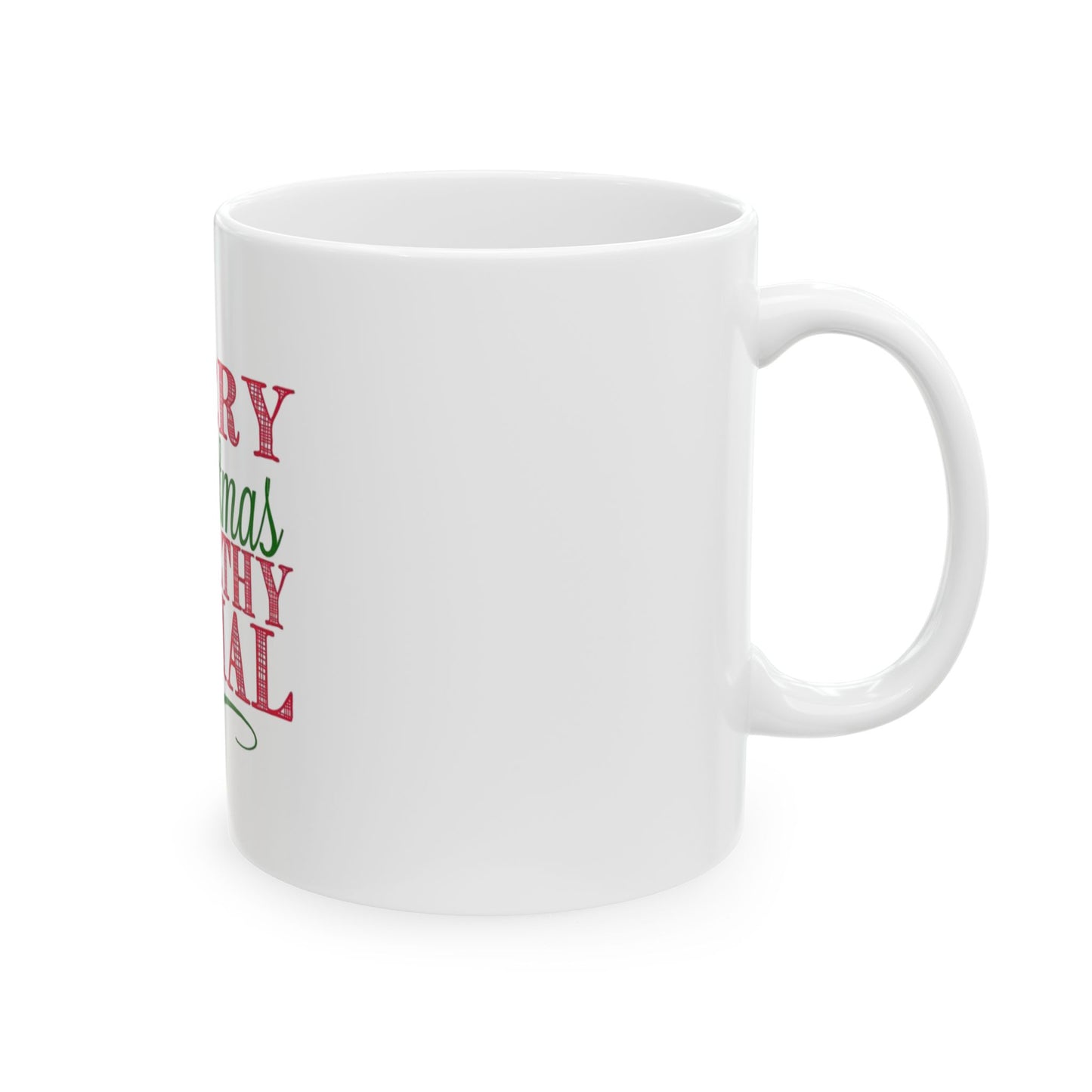 Merry Christmas Ya Filthy Animal Mug - Fun Holiday Ceramic Coffee Cup for Gifts, Xmas Decor, Home & Office, Party Favor, Stocking Stuffer