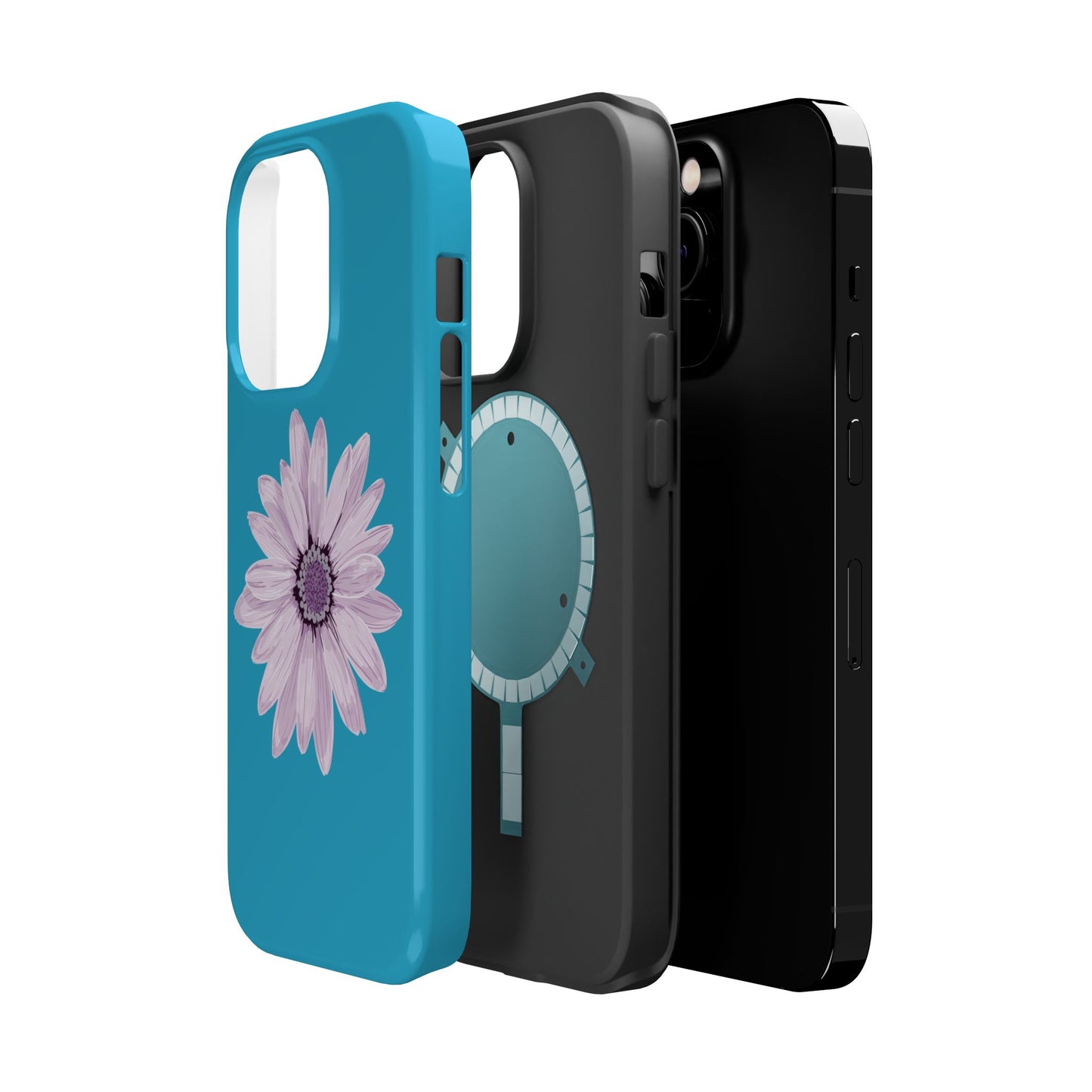 Magnetic Phone Cases with Floral Design, Impact-Resistant Accessories, Stylish Tech Protection, Gifts for Her, Unique Cell Phone Cases