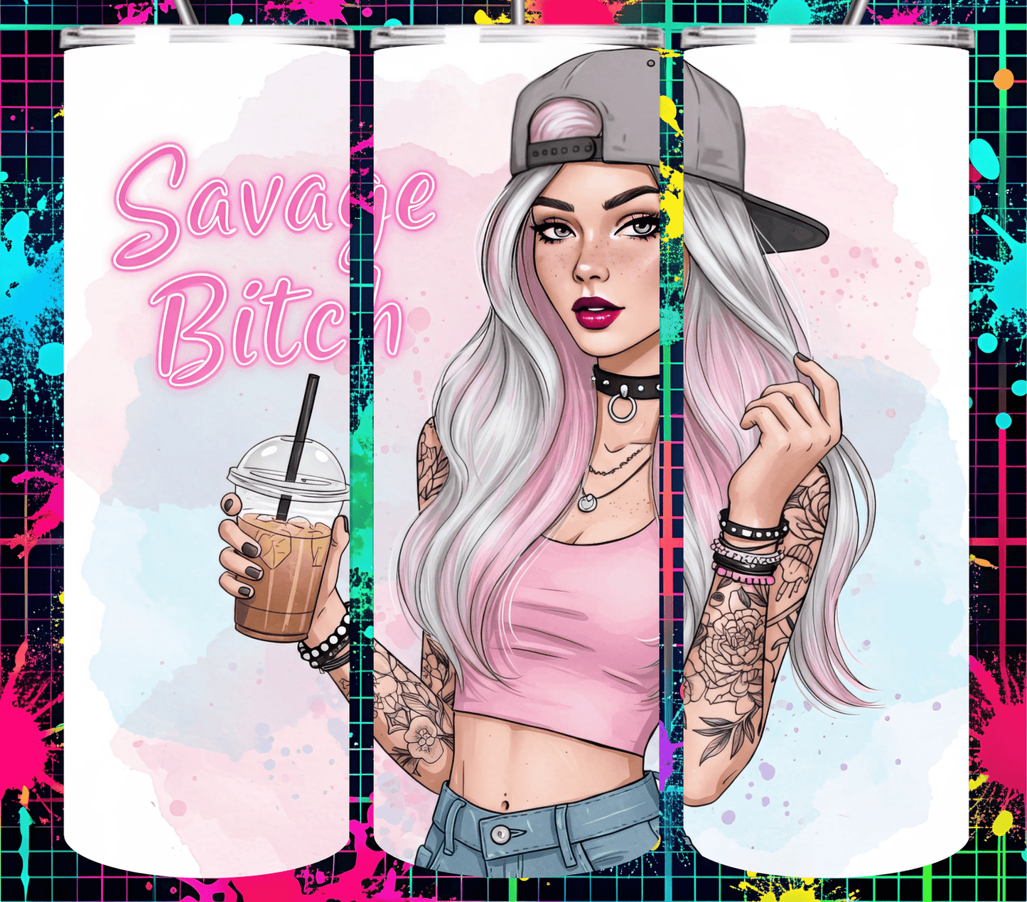 100 Badass Woman Collection 20 oz Tumbler
