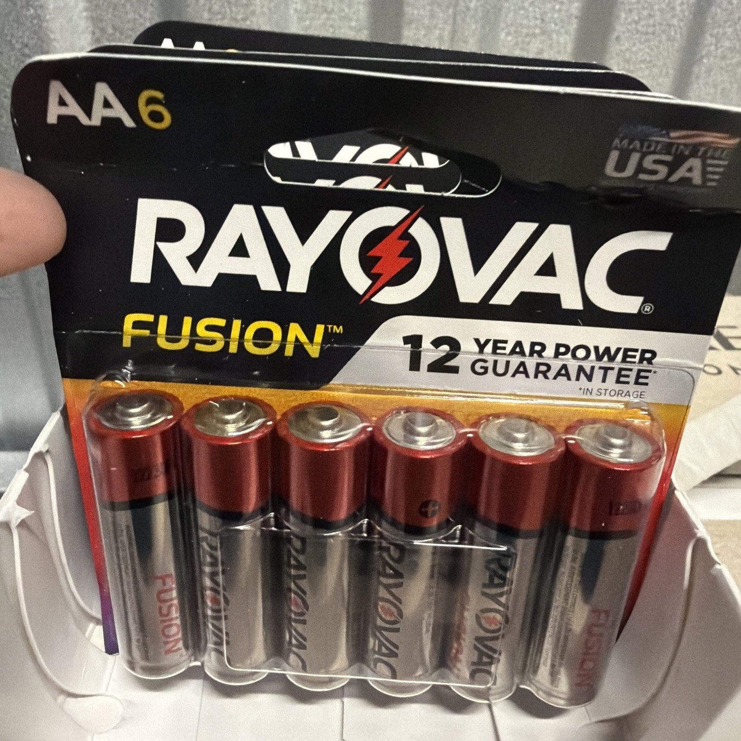 Rayovac Fusion AA Batteries Lot Of 4x 6 Pack (24total) 12 Year Power Guarantee