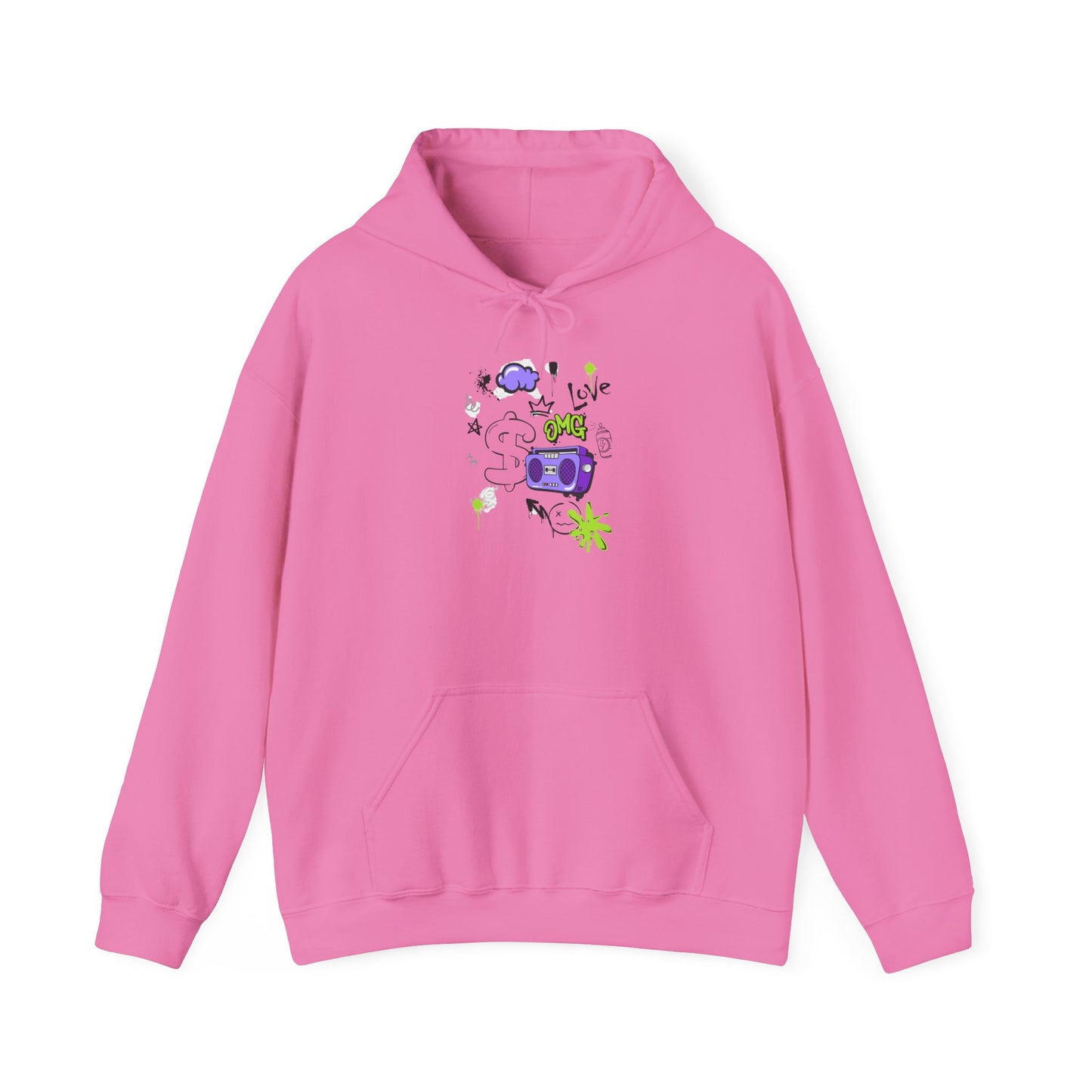 Love Music-Inspired Unisex Heavy Blend™ Hooded Sweatshirt – Cozy, Creative Vibes for All Occasions