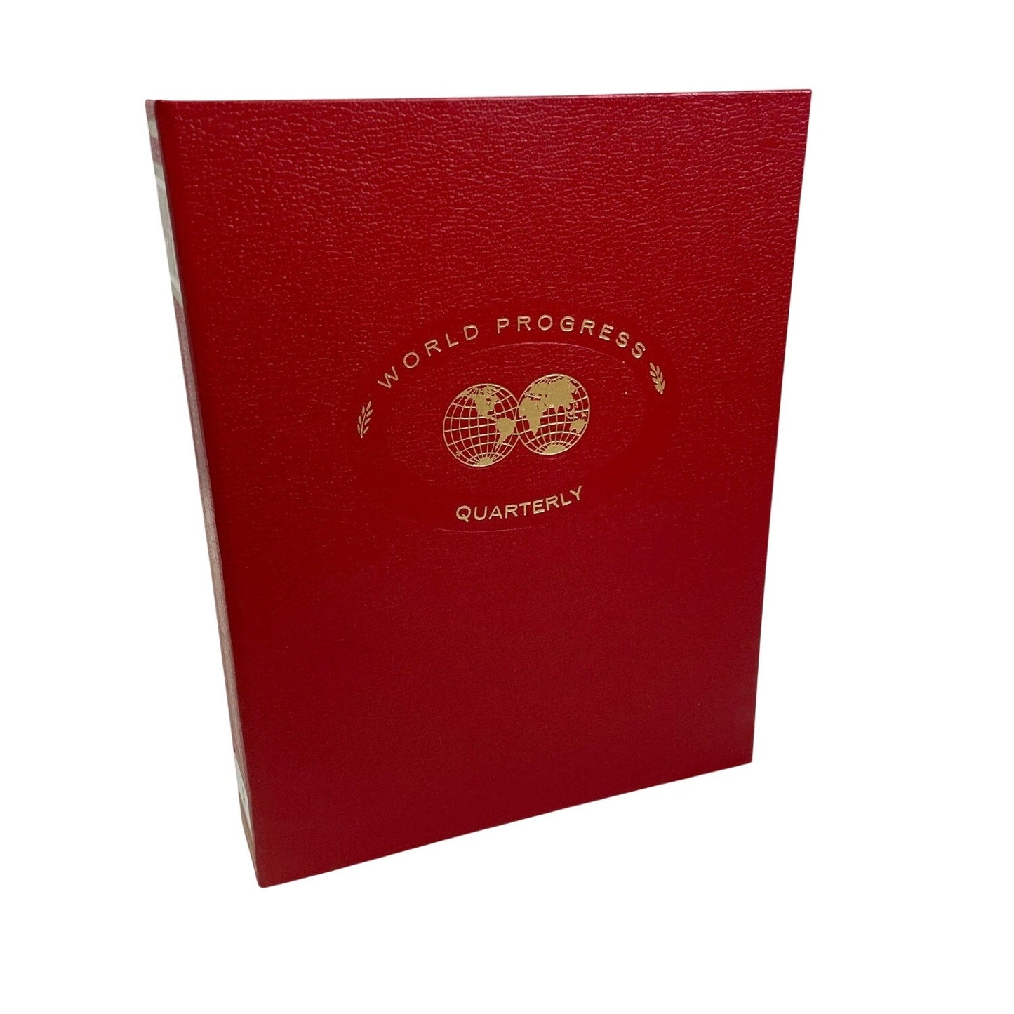 Vintage 1988 World Progress Yearbook Binder Bush Quayle Afghan War Collection