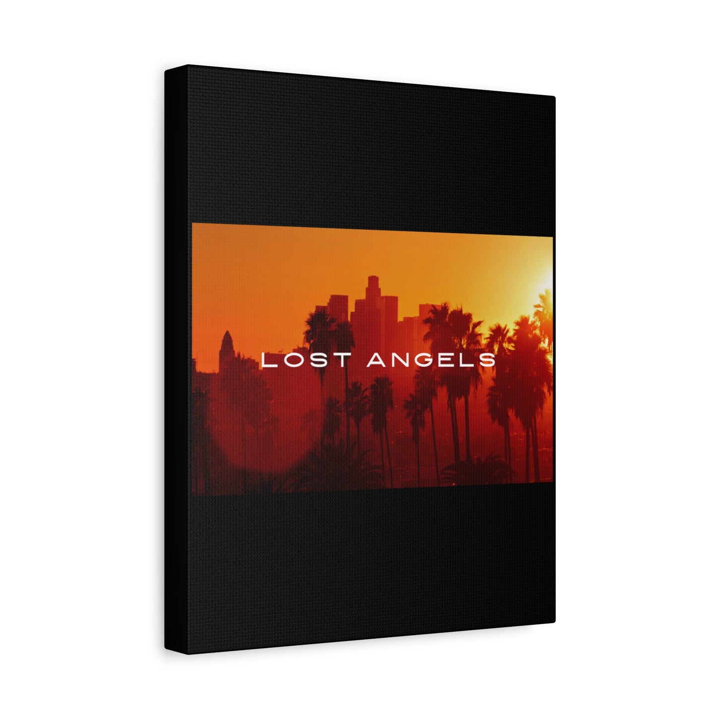 Lost Angels Wall Art Canvas | Sunset Cityscape Print, Home Decor, Gift for Art Lovers, Modern Living Room, California Vibe