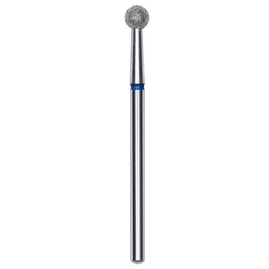DIAMOND NAIL DRILL BIT, "BALL", BLUE, HEAD DIAMETER 4MM (FA01B040) - STALEKS™-0