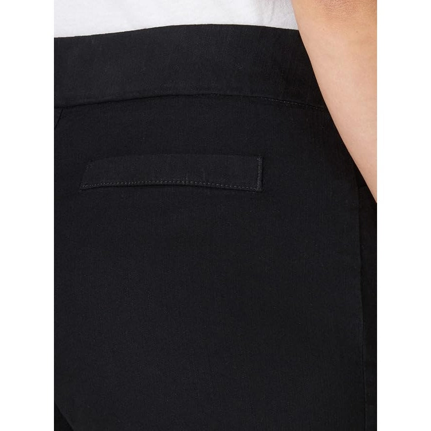 Chic Classic Collection Womens Size 12 Black Easy Fit Elastic Waist Capri Pants