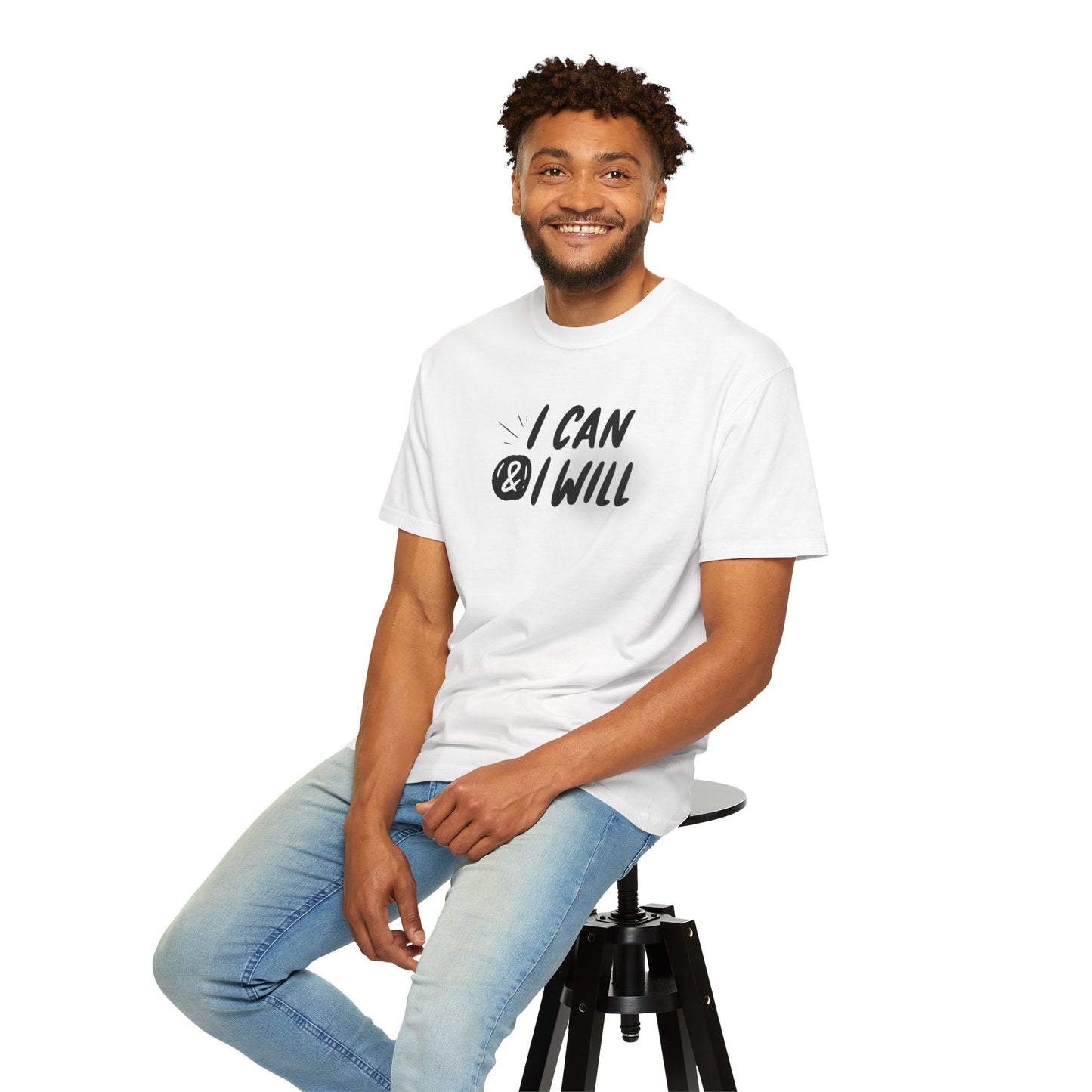 Motivational T-Shirt - Unisex Garment-Dyed Tee, Inspiring Quote, Gift for Friends, Workout Gear, Positive Affirmation Apparel
