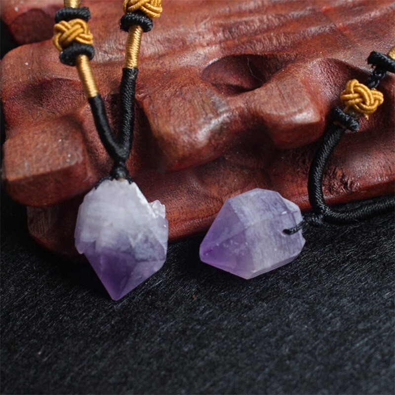 Natural amethyst handmade pendant