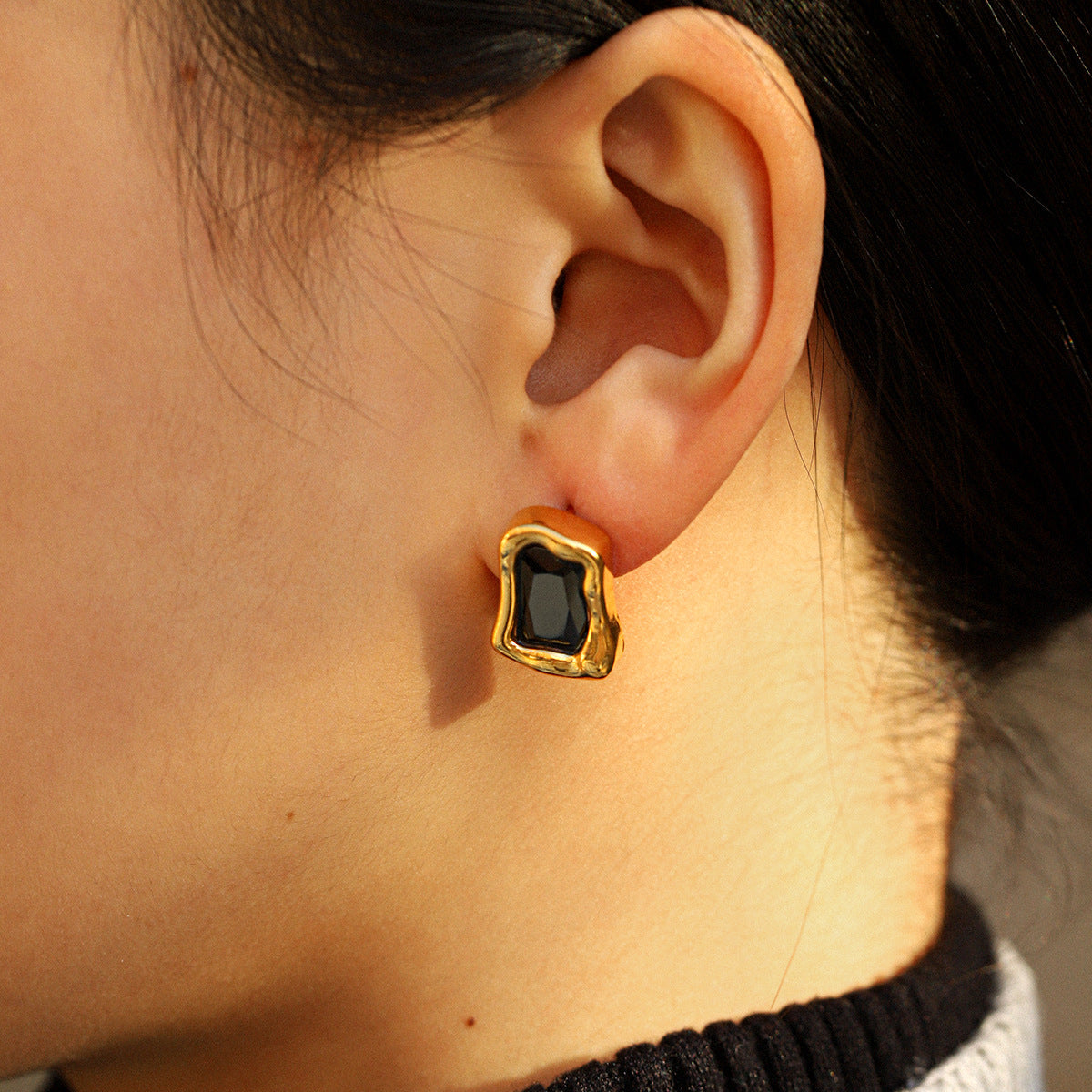 Vintage Personalized Non-fading Titanium Steel Earrings For Women