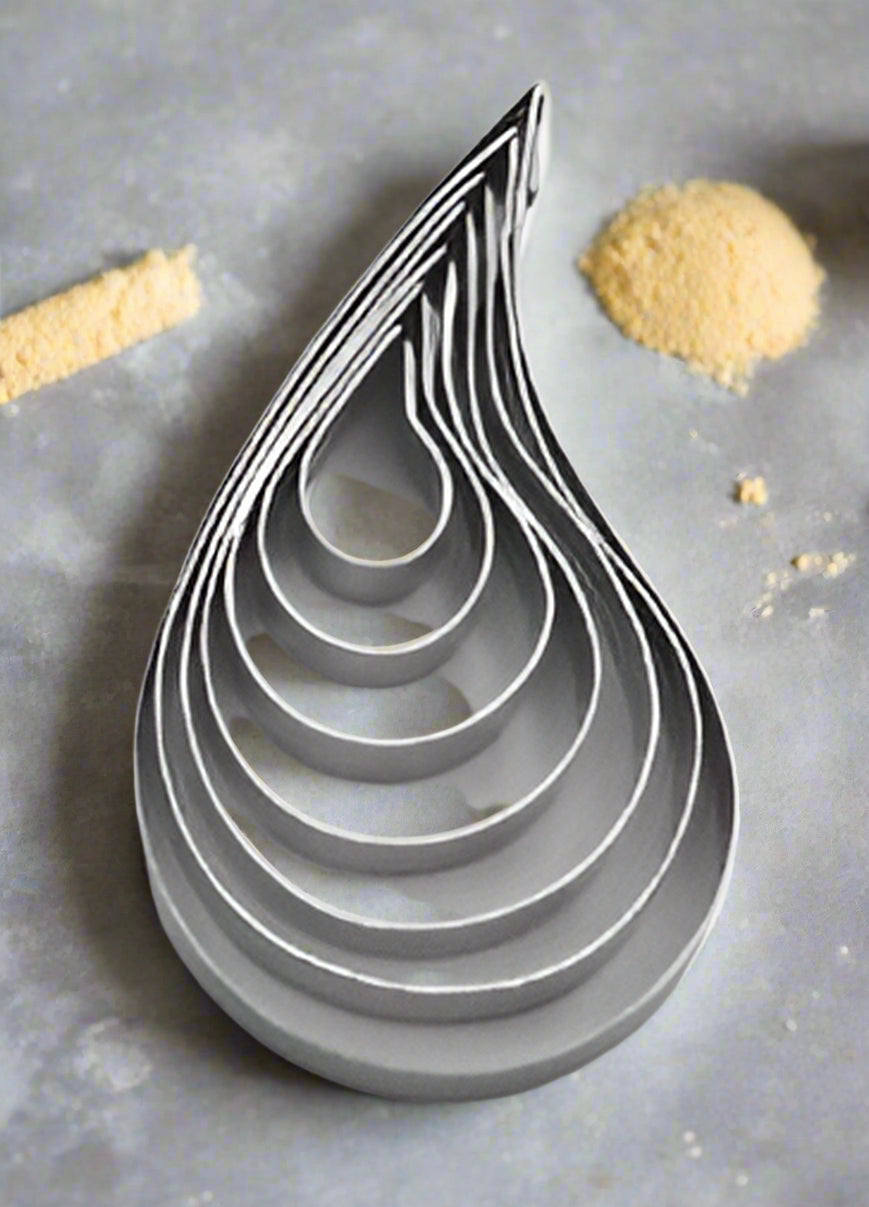 Rose Leaf Plain Cutter Set-7 Pcs-S/S