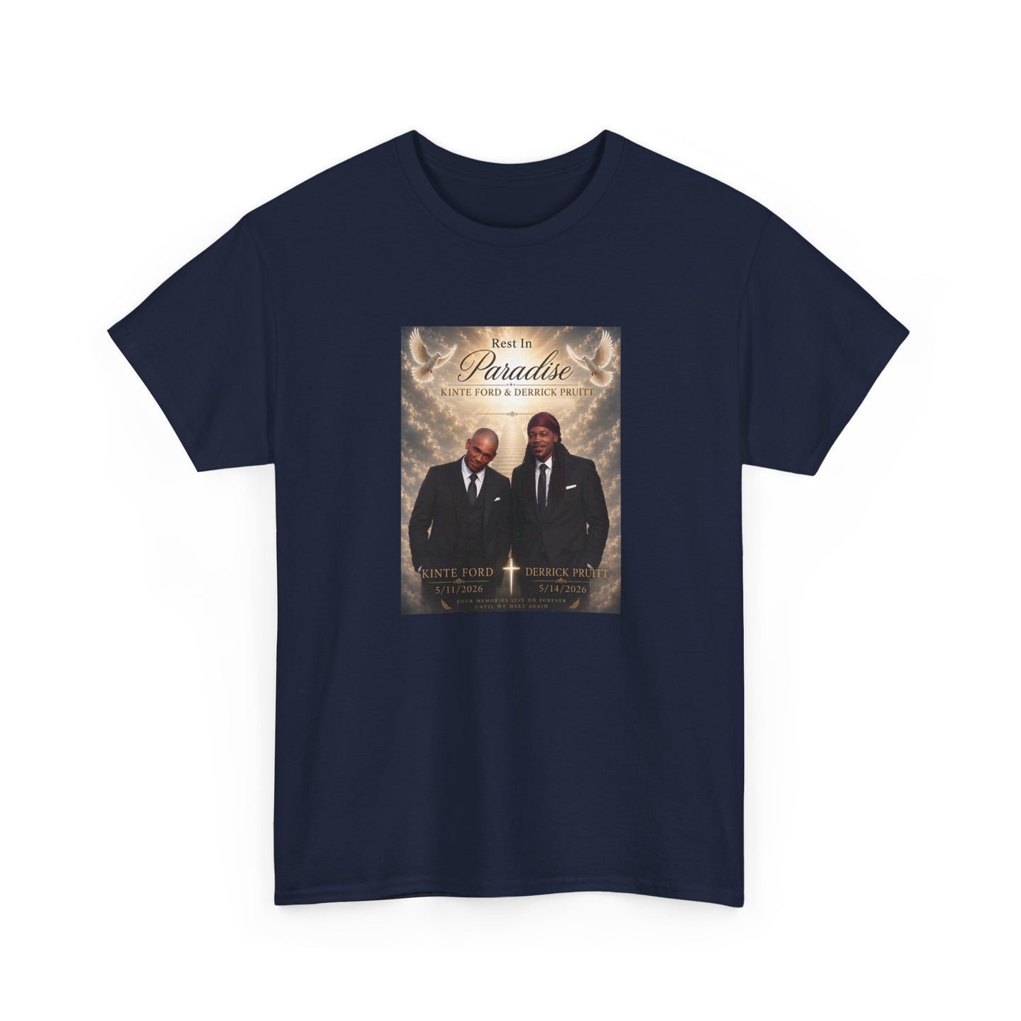 Memorial Tribute Tee — "Rest in Paradise" Funeral Remembrance Shirt