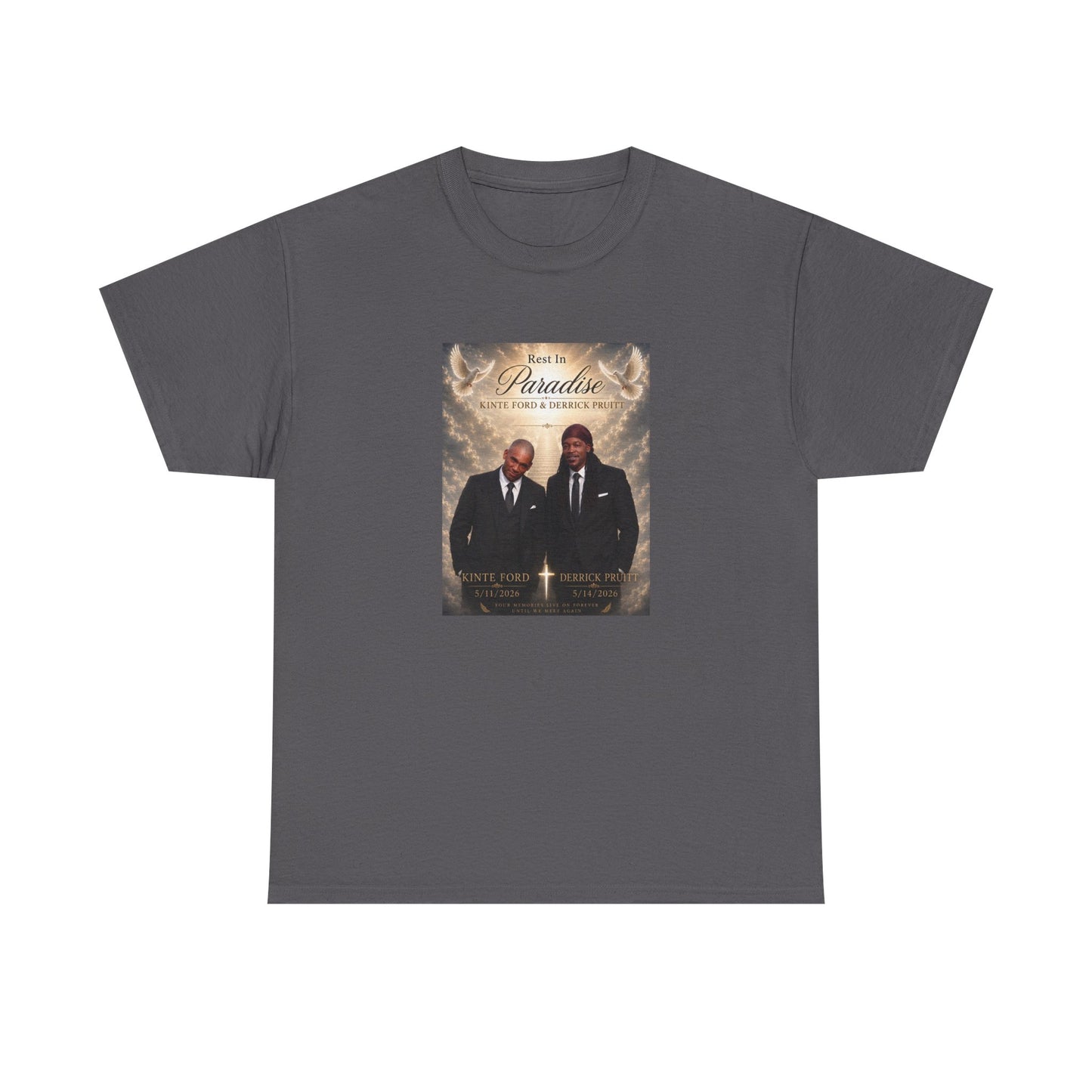 Memorial Tribute Tee — "Rest in Paradise" Funeral Remembrance Shirt