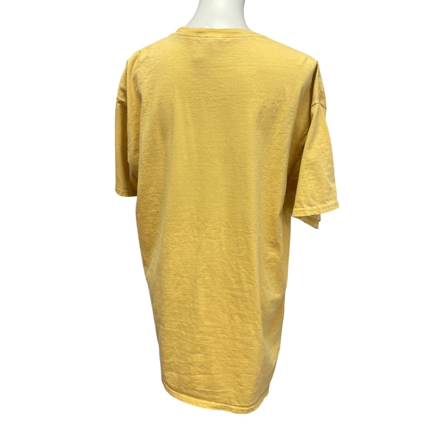 Hand Printed Mens XL Upcycled Architecture Columns Castle Short Sleeve Tee Shirt
