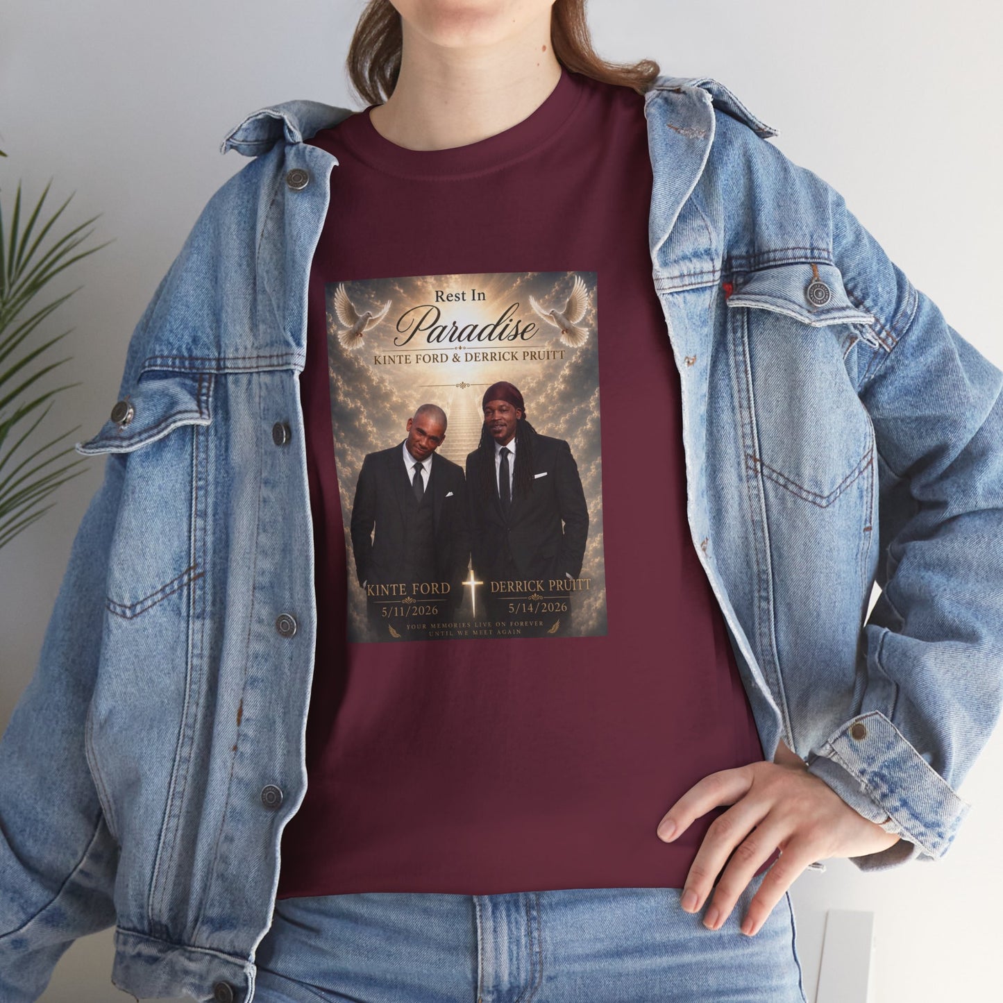 Memorial Tribute Tee — "Rest in Paradise" Funeral Remembrance Shirt