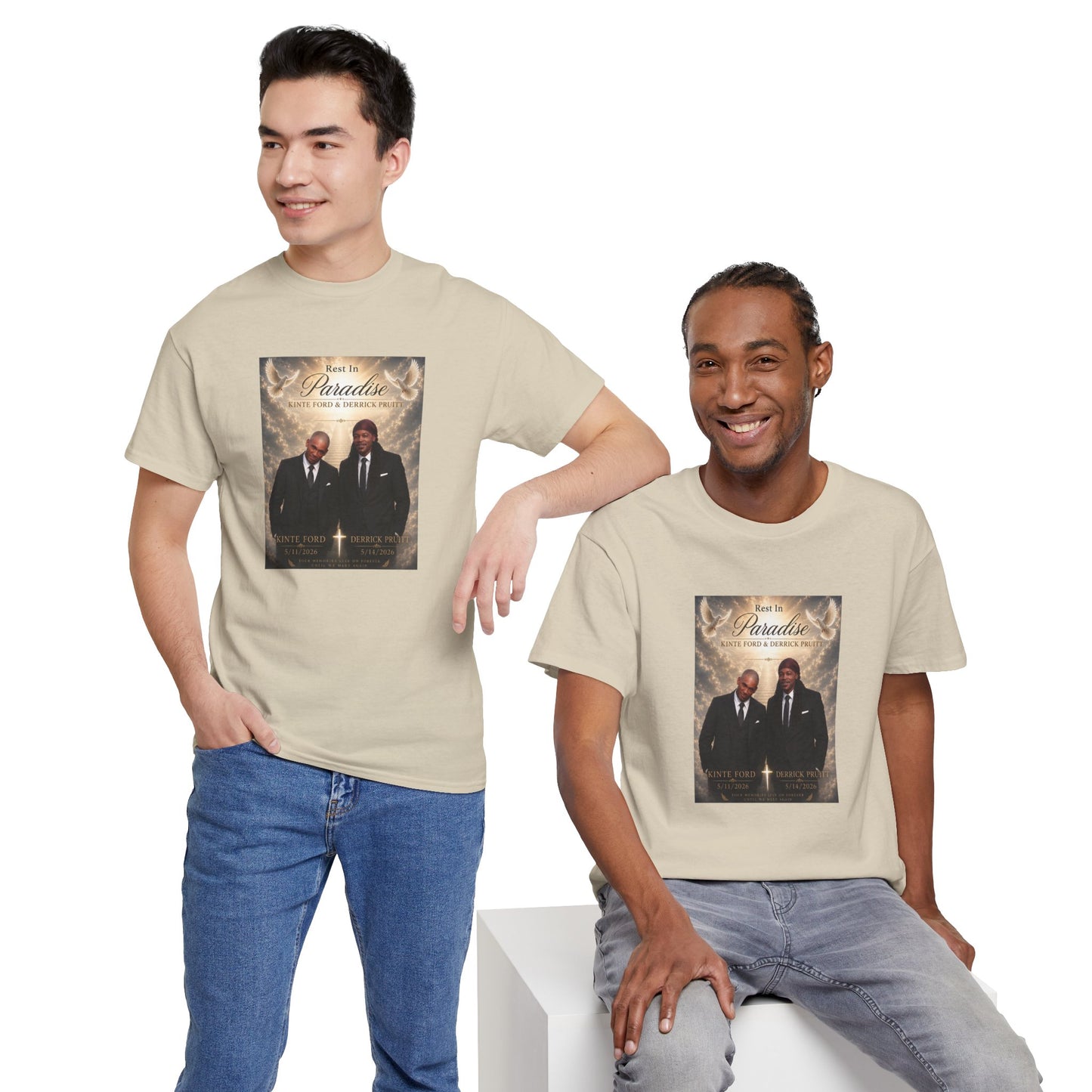 Memorial Tribute Tee — "Rest in Paradise" Funeral Remembrance Shirt