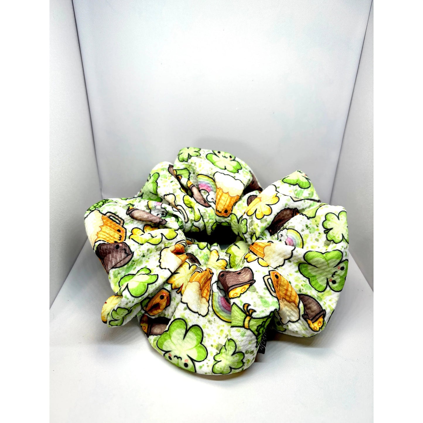 St Patrick's Day Charms Bullet Scrunchie