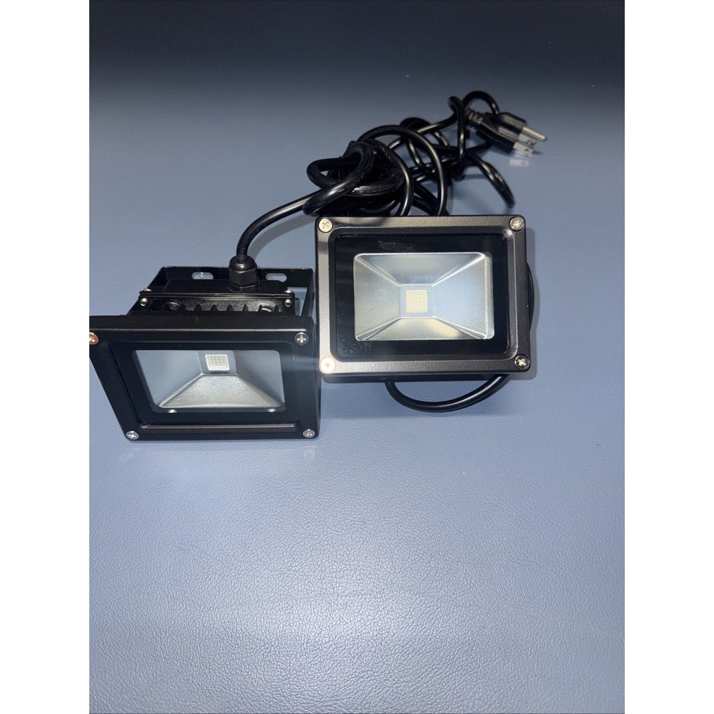Lot of 2 YQL-FLUV-10 PURPLE LED FLOOD LIGHTS FOR DJ DISCO OUTDOOR BLACKLIGHT
