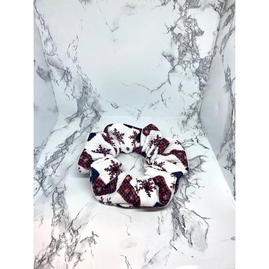 Mini Red Stocking Christmas Bullet Scrunchie