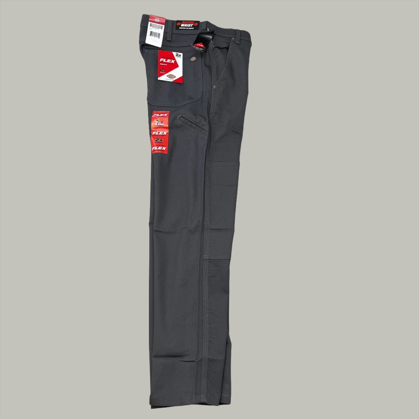 DICKIES Flex Regular Fit Double Knee Pant Mns Sz 38X34 Stonewashed Slate DP903SSL